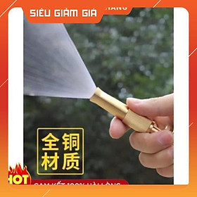 Đầu vòi xịt tăng áp mini Đầu vòi tăng áp đa năng bằng đồng tưới cây rửa xe cực mạnh 206587 tặng đai