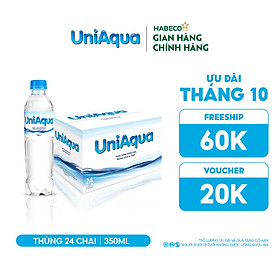 Nước uống đóng chai UniAqua - Thùng 24 chai 350ml