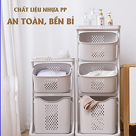 Mua Kệ nhựa 3 tầng đa năng đựng đồ cho bé có sọt tách rời tiện lợi