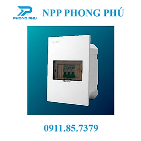 Tủ điện âm tường mặt phẳng SIÊU MỎNG trắng kính KT: 2/4 - 3/6 - 4/8 - 8/12 - 12/24 BRENNA