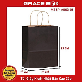 Mua Túi Giấy Kraft Nhật Bản Cao Cấp - Màu Đen