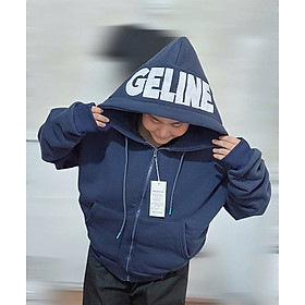 Áo Khoác Nỉ Bông nón to 2 lớp, logo thêu bự , bo gân, form Boxy size dưới 68kg