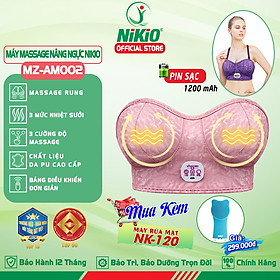 Máy massage ngực Ming Zhen Nikio MZ-AM002 - Tăng size hiệu quả, Nhiệt sưởi ấm kích thích phát triển