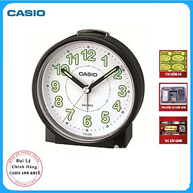 Đồng Hồ Để Bàn Casio TQ-228-1DF Màu Đen - Có Báo Thức - Kích Thước Vỏ ( 8.6 cm )