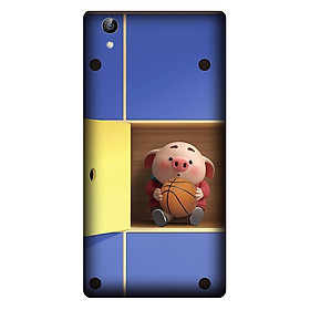 Ốp lưng nhựa cứng nhám dành cho Vivo Y51 in hình Heo Trong Tủ