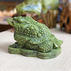 Cóc 3 Chân - Thiềm thừ phong thủy đá Serpentine tự nhiên