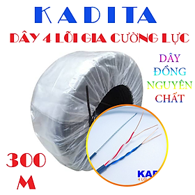 Mua CÁP CAMERA KADITA 300M 4 LÕI - 4X(1 X0.5 MM)CU + ( 7 X 0.33 ) ST DROPWIRE