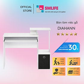 Mua Bàn làm việc bằng gỗ kiểu dáng nhỏ gọn SMLIFE Diahann