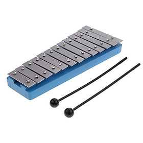 13 Keys Aluminum Xylophone with Mallets for Early Educational