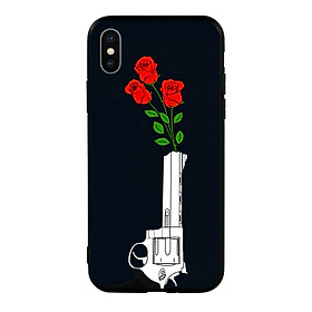 Ốp lưng viền TPU cao cấp cho điện thoại Iphone X - Rose 07
