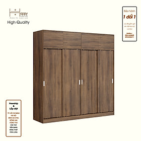 [Happy Home Furniture] ELEGANT, Tủ quần áo cửa lùa 2m2x2m2 , 220cm x 54cm x 220cm ( DxRxC), TCL_007