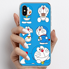 Ốp lưng cho iPhone X, iPhone XR nhựa TPU mẫu Doraemon ham ăn