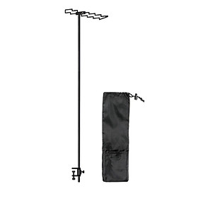Camping Lantern Stand Holder Light Hanging Poles Hanger for BBQ Backpacking