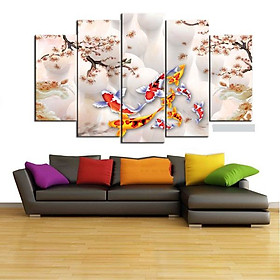Tranh Hoa Sen Cá Chép |Cửu Ngư Quần Hội |T3M---10878