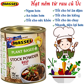 Hạt nêm hữu cơ Massel Úc 100% từ rau củ và thảo mộc - Giúp món ăn thơm ngon, tiện lợi, bảo vệ sức khỏe - Dùng nấu ăn dặm cho bé, món chay, món mặn cho cả gia đình 