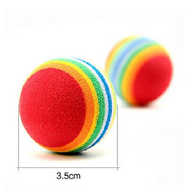 Combo 3 banh xốp cầu vồng đồ chơi cho chó mèo