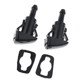 2xPair 1-Hole Windshield Wiper Jet Spray Washer Nozzle for