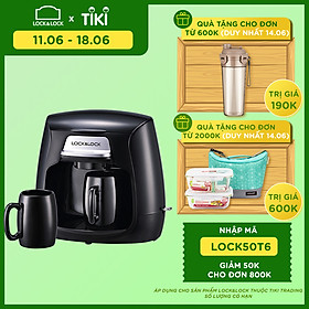 Máy Pha Cà Phê Lock&Lock ELCM-202 (0.3L) - Đen - Hàng chính hãng