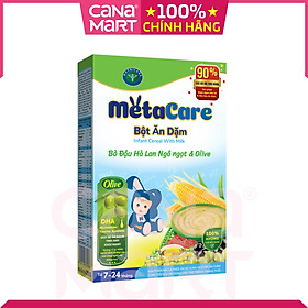 Bột ăn dặm tốt cho bé Nutricare Metacare Bò Đậu hà lan Ngô ngọt & Olive