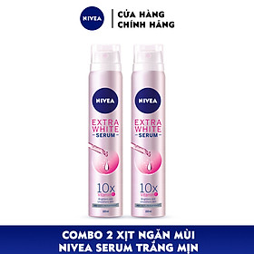 Combo 2 Xịt Ngăn Mùi NIVEA Serum Trắng Mịn (100ml) - 80020