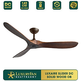 Mua Quạt trần LUXAIRE SLIDER SOLID WOOD - Động cơ DC tiết kiệm điện  Cánh gỗ tự nhiên  Hàng chính hãng