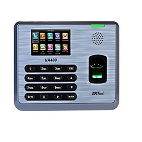 Mua Máy chấm công ZKTeco UA400 vân tay và thẻ .Màn hình LCD 3inch hiển thị tên  ID Tích hợp âm thanh và pass - Hàng Chính Hãng