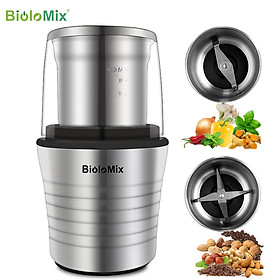 Mua Máy xay hạt cà phê và gia vị 2 trong 1 Biolomix BCG300 - Công suất 300W - HÀNG NHẬP KHẨU