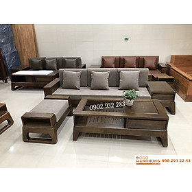 Bộ sofa gỗ sồi 3 món nhỏ xinh G06