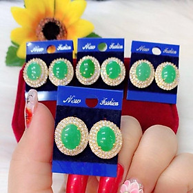 Bông tai nữ cao cấp dát vàng 18k