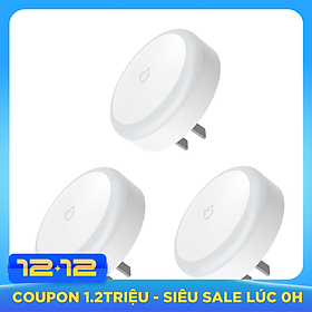 Set 3 Đèn Ngủ Cắm Điện Xiaomi Mijia MJYD04YL Cảm Biến Ban Đêm & Tiết Kiệm Năng Lượng (220V)