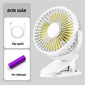 Mua Quạt Tích Điện Mini Kẹp Bàn 3 Cấp Độ