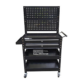 Mua XE ĐẨY DỤNG CỤ XE ĐẨY DỤNG CỤ 3 KHAY 2 NGĂN KÉO CÓ TẤM TREO XE ĐẨY ĐỰNG ĐỒ NGHỀ SỬA CHỮA XE MÁY