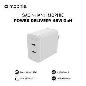 Sạc nhanh Mophie Power Delivery 45W GaN - Hàng chính hãng