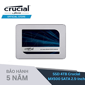 SSD Crucial MX500 3D NAND 2.5-Inch SATA III 4TB CT4000MX500SSD1 - Hàng chính hãng