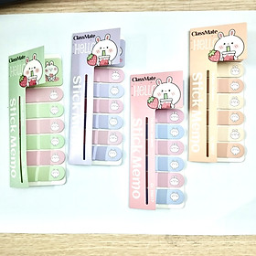 Giấy note ghi chú Classmate Stick Memo CL-SN017 - hình thỏ dễ thương, chia 7 tập/túi