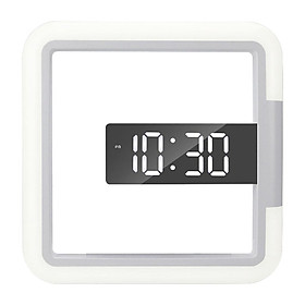 Modern Digital Wall Clock   Office Temperature Display Clock Decor