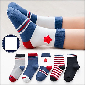 Tất, vớ cho bé, Set 5 đôi tất cho bé trai, bé gái loại tốt