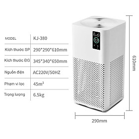 Mua Mày lọc không khí 60m2 Đa năng Cao Cấp - Máy lọc Không khí Với tia cực tím kháng khuẩn Màng lọc Nano bền đẹp PR12