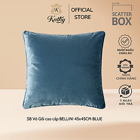 Mua Scatter Box Vỏ gối cao cấp nhập khẩu Ireland Anh Quốc BELLINI Màu Xanh dương kích thước 45x45CM Phong cách Hiện đại