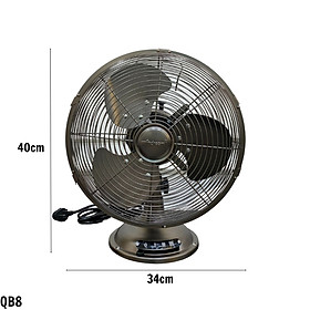Mua Quạt bàn gam màu giả cổ nhỏ gọn siêu mát mang phong cách tân cổ điển sang trọng QB8