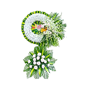 Mua Vòng Hoa Tang Trắng Chia Buồn -324