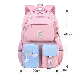 Ba lô học sinh bé gái siêu nhẹ chống nước cao cấp phong cách mới - BEE GEE HS1056G
