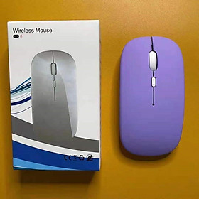 Mua Chuột không dây chế độ kép Wifi + Bluetooth - Chuột dành cho Macbook  Laptop  máy tính bảng  điện thoại  pin có thể sạc lại được