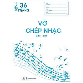 Vở Chép Nhạc 36 Trang - Bìa Xanh Dương_HH