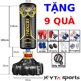Trụ đấm bốc boxing Kyta Sport chính hãng 182cm màu đen - bao cát đấm bốc dành cho người lớn trẻ em - Trụ đấm boxing tập võ tại nhà