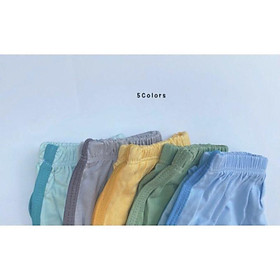 Set 10 quần chục, quần đùi vải thun lạnh không bai không xù cho bé trai bé gái