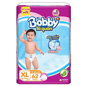 Tã Quần Bobby Ultra Jumbo XL62 Siêu Siêu Lớn (Size XL) - 62 Miếng