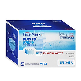 Khẩu trang y tế 4 lớp May 10  chính hãng