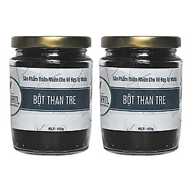 Combo 2 Hũ Bột Than Tre Trắng Răng Bao Nam Organic Cosmetics (100g/Hũ)