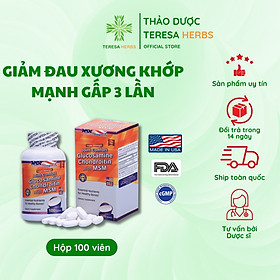 Viên Uống Glucosamine Chondroitin With Msm Giúp Giảm Đau Do Viêm Xương Khớp Hộp 100 Viên